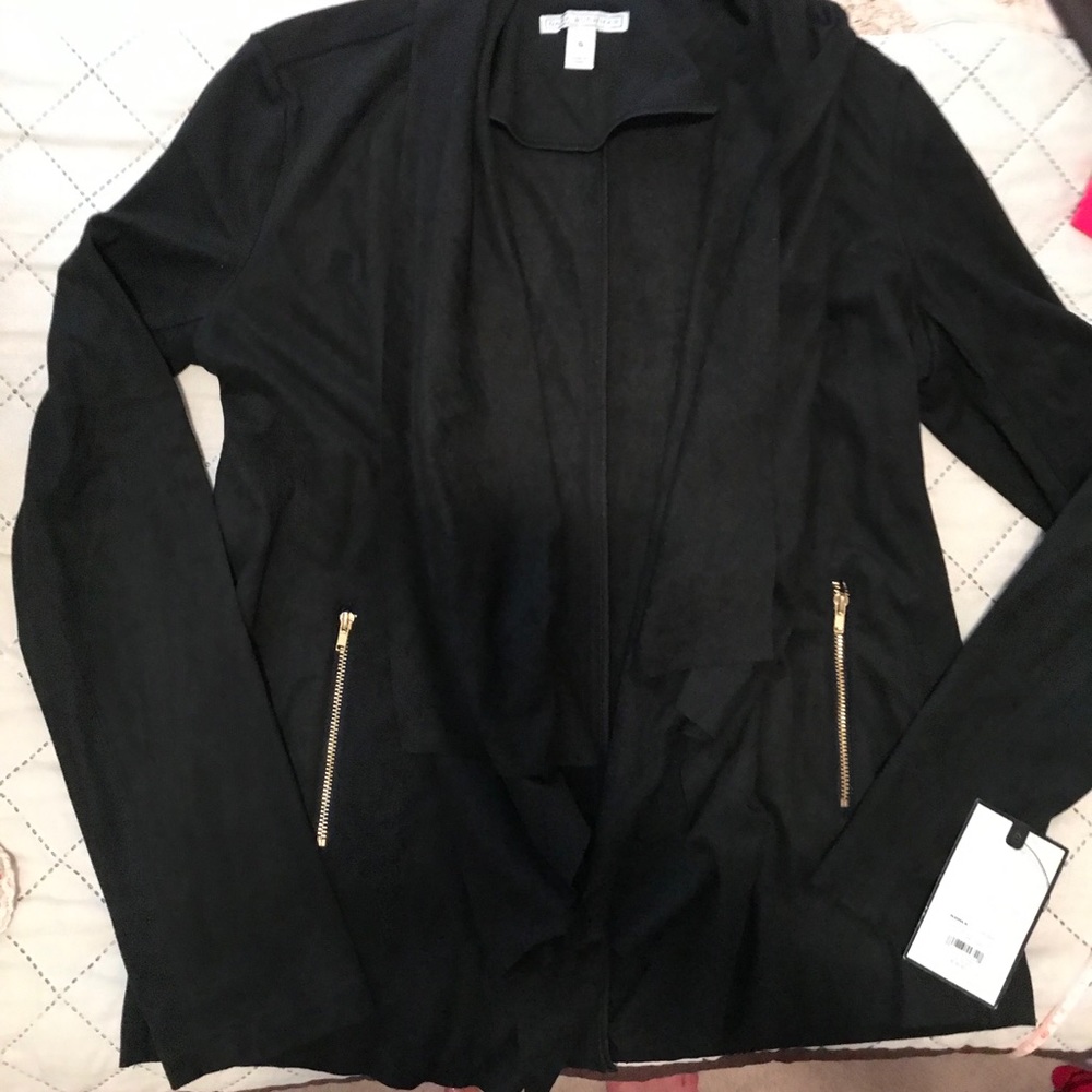 Faux Suede Cardigan Size Small